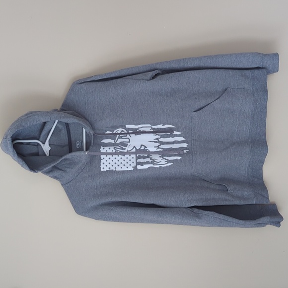 Athletic Works Fleece Heathered Hoodie Lightweight Sweatshirt SMALL Grey - Picture 1 of 16